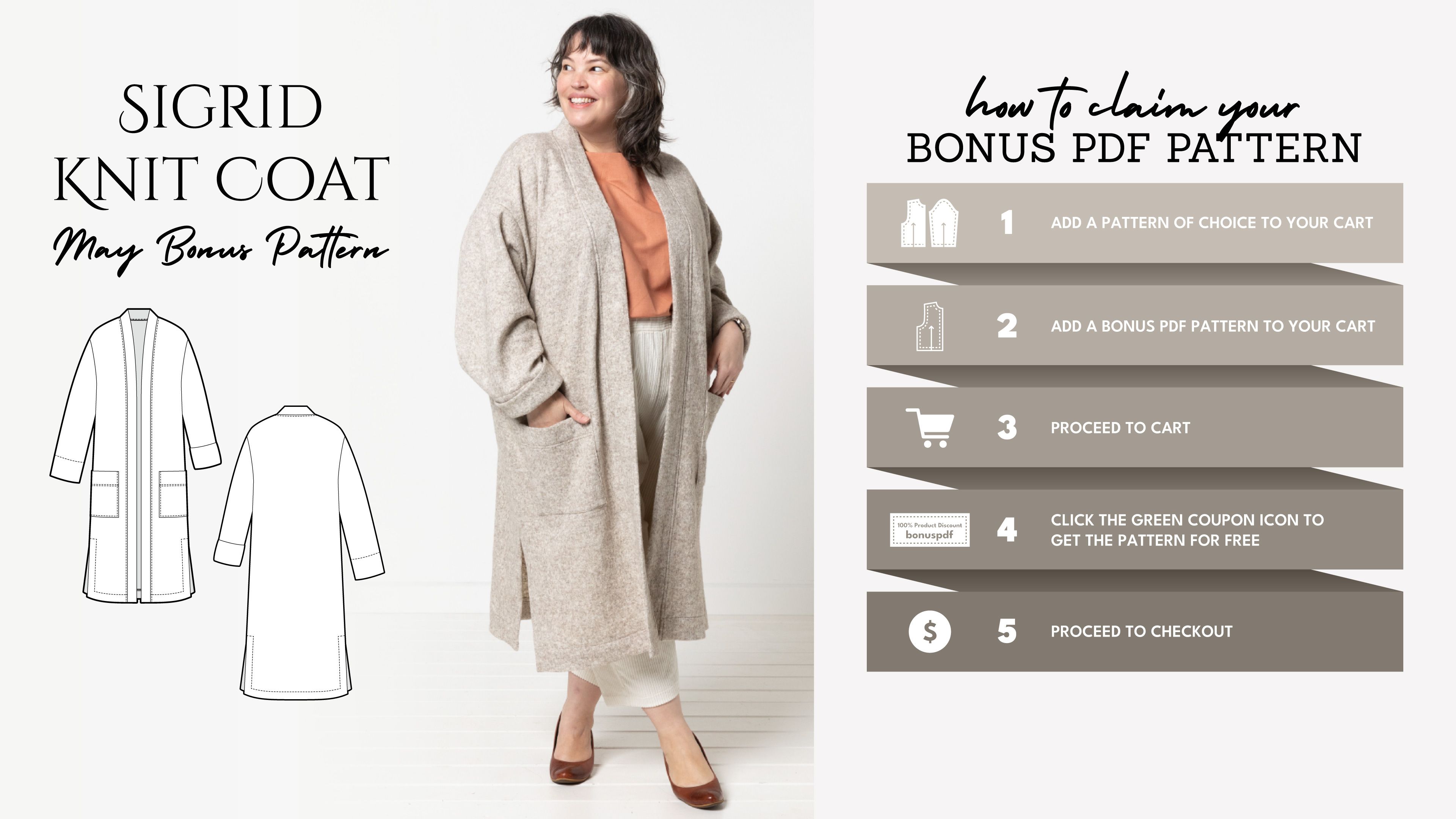 Sigrid Knit Coat Bonus Pattern